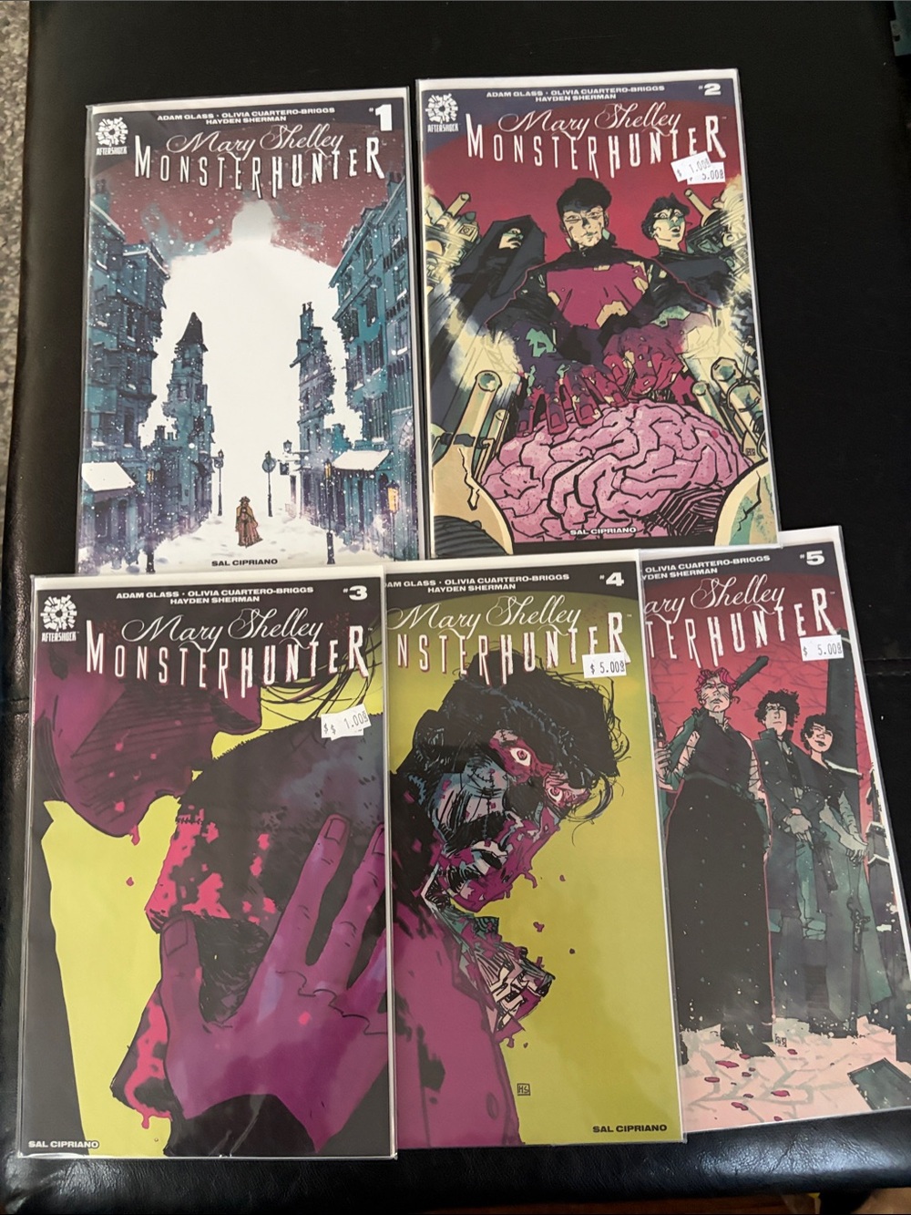 Mary Shelley Monster Hunter 1-5 by Adam Glass & Olivia Cuartero-Briggs